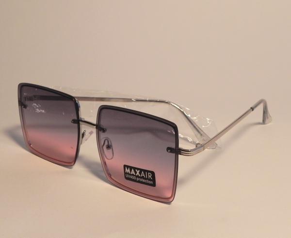 Sonnenbrille silber mit rosa Gläsern